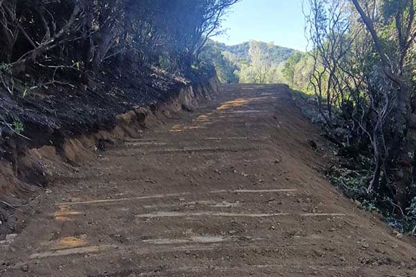 Entreprise de terrassement pour création de piste, Sarrola-Carcopino, Fresi Terrassement