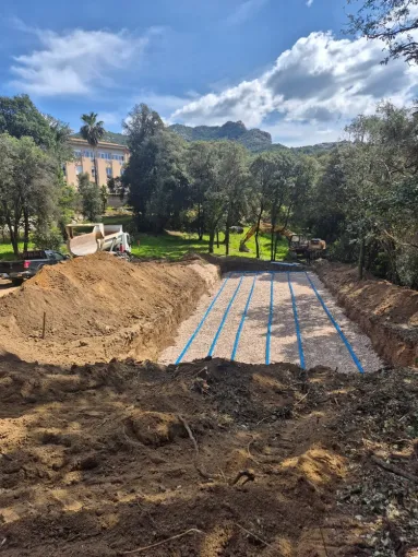 Rénovation d'un lit d'épandage à Ocana, Sarrola-Carcopino, Fresi Terrassement