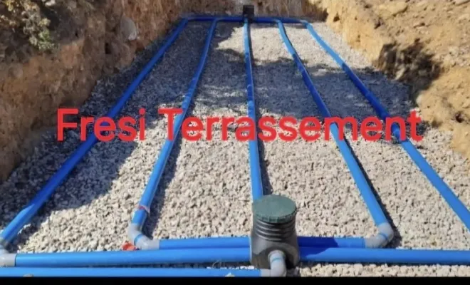 Installation fosse septique en Corse , Sarrola-Carcopino, Fresi Terrassement