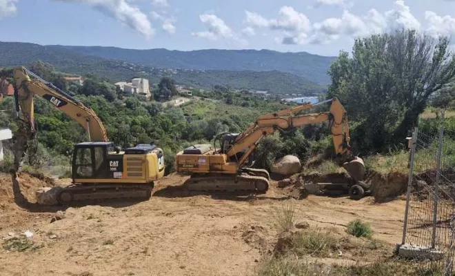 Travaux de terrassement, Sarrola-Carcopino, Fresi Terrassement