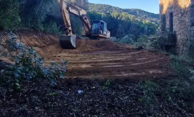 Travaux de terrassement, Sarrola-Carcopino, Fresi Terrassement