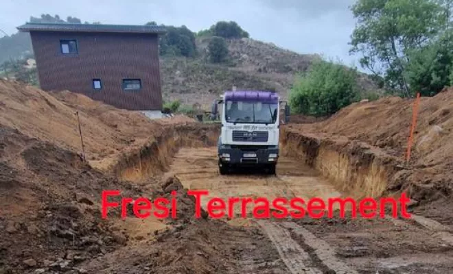 Travaux de terrassement, Sarrola-Carcopino, Fresi Terrassement