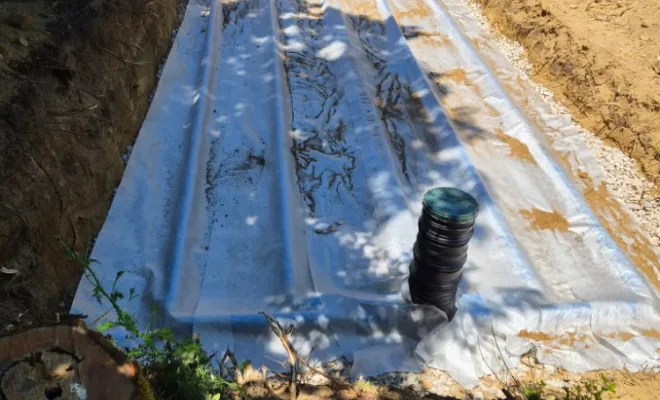 FOSSE SEPTIQUE 9000L Avec lit d' épandage , Sarrola-Carcopino, Fresi Terrassement